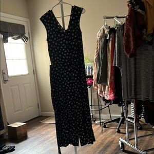 Floral Black jumpsuit